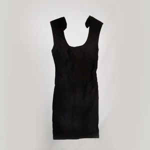 sexy black body con inspired dress